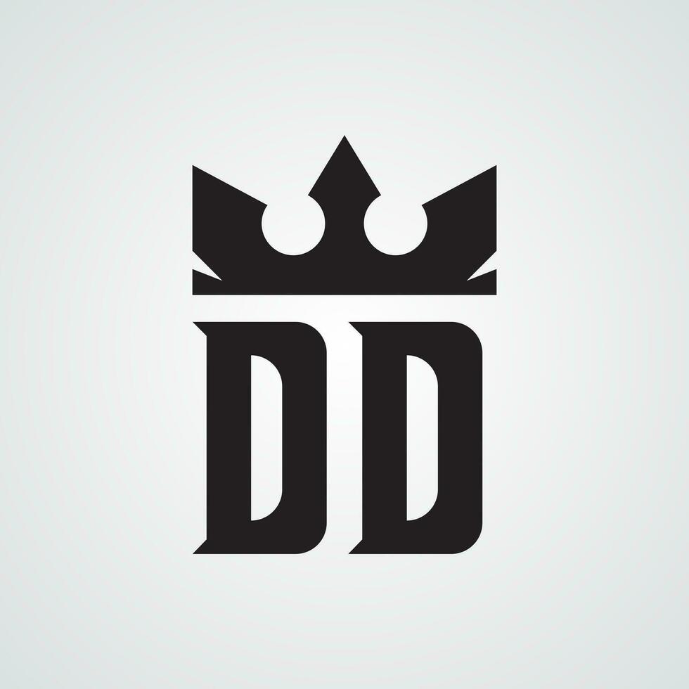 Modern DD logo Design Template. Royalty-free Vector illustration