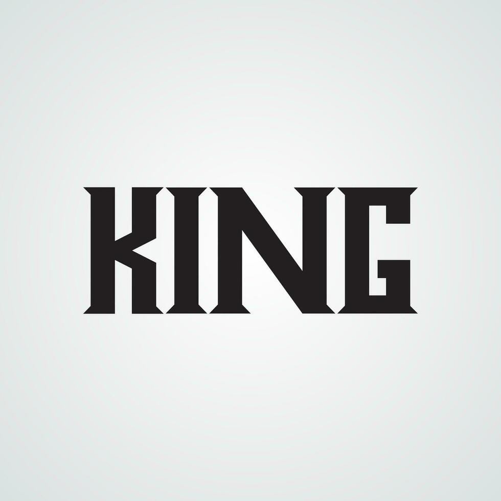 Modern Design Template. King vector template. logo template