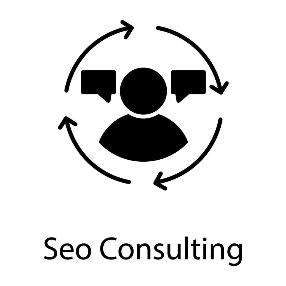 SEO and Development Flat Icon vector