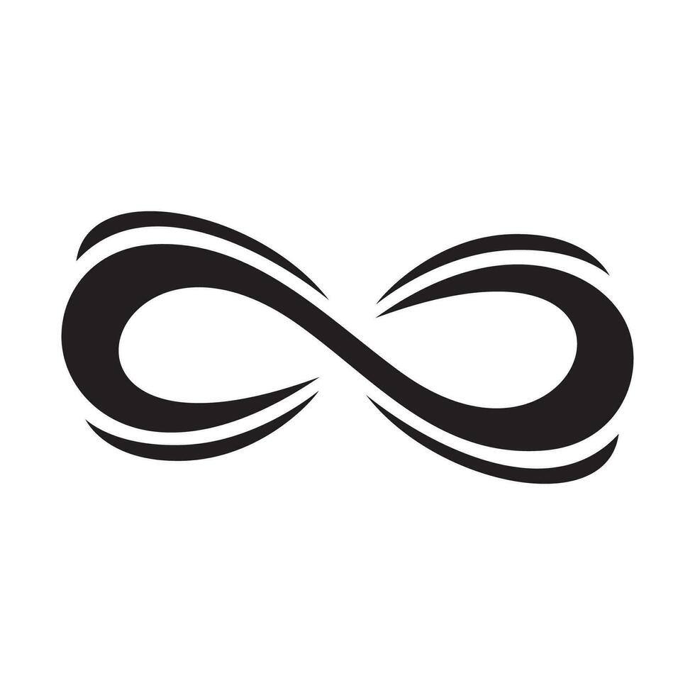 infinito modelo logo diseño. ilimitado concepto, firmar y símbolo. vector