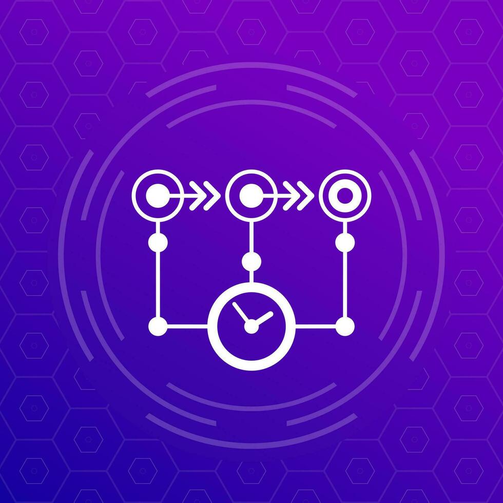 timeline, sequence icon, vector design