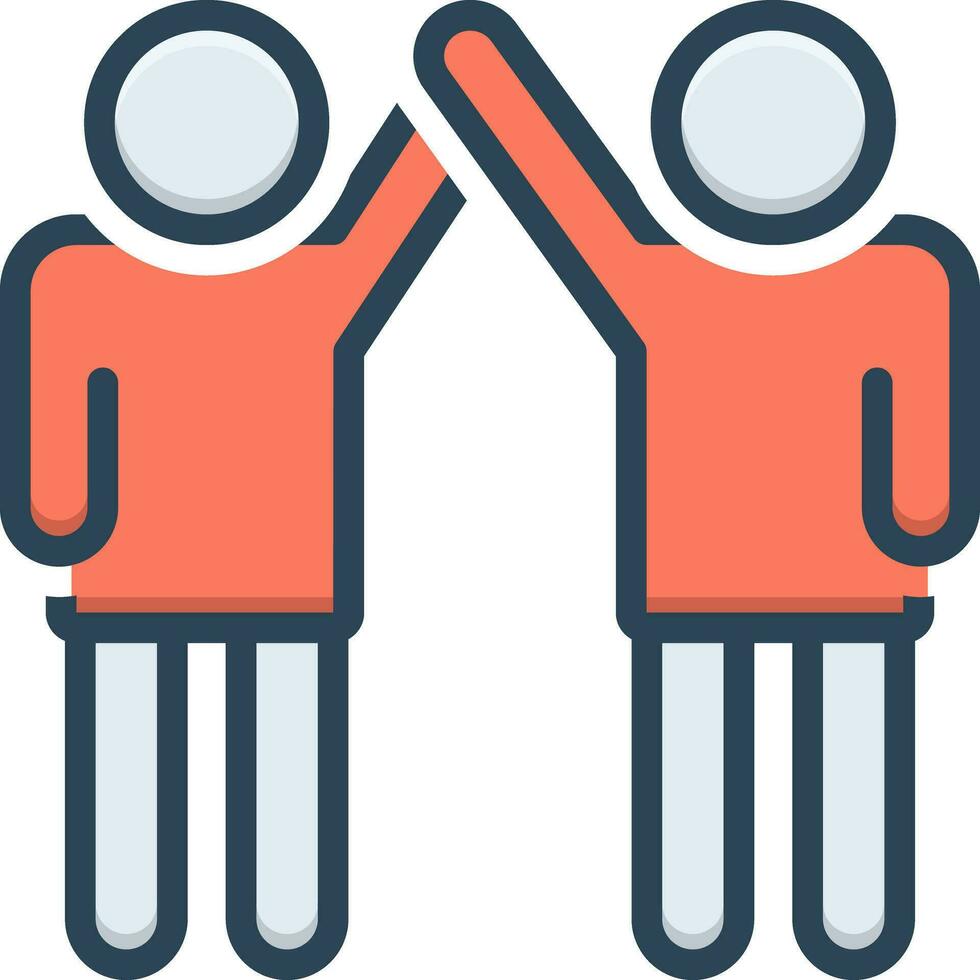 color icon for coalition vector