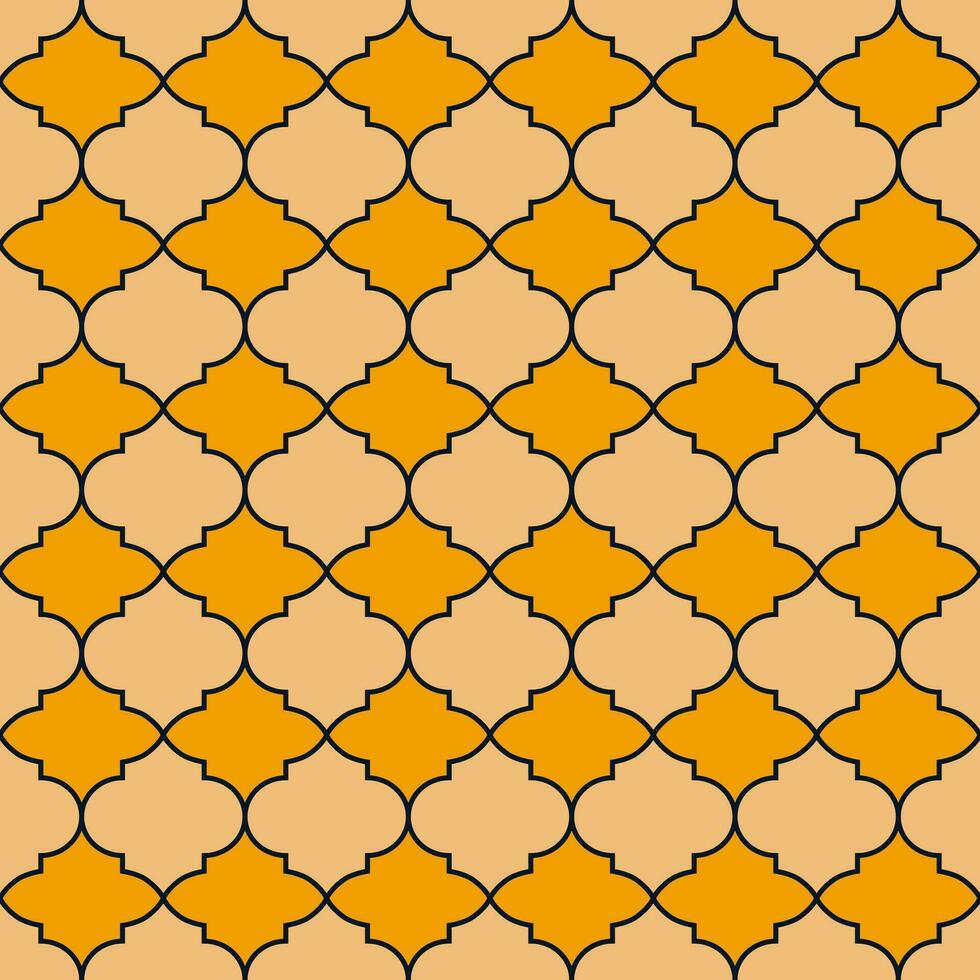 Seamless vector pattern of geometric elements in Moroccan style
