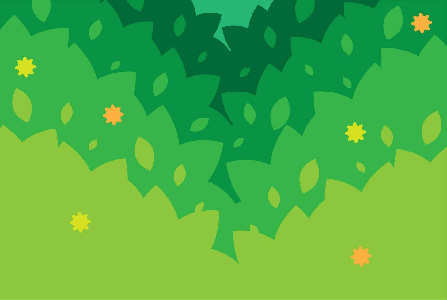 The Green Foliage vector