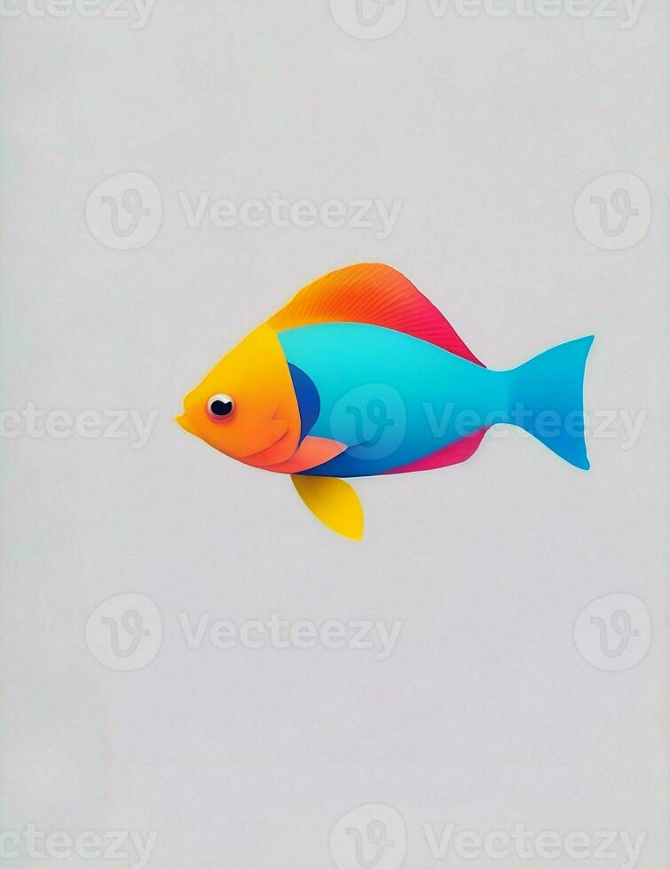 fish brightly colored illustration photo
