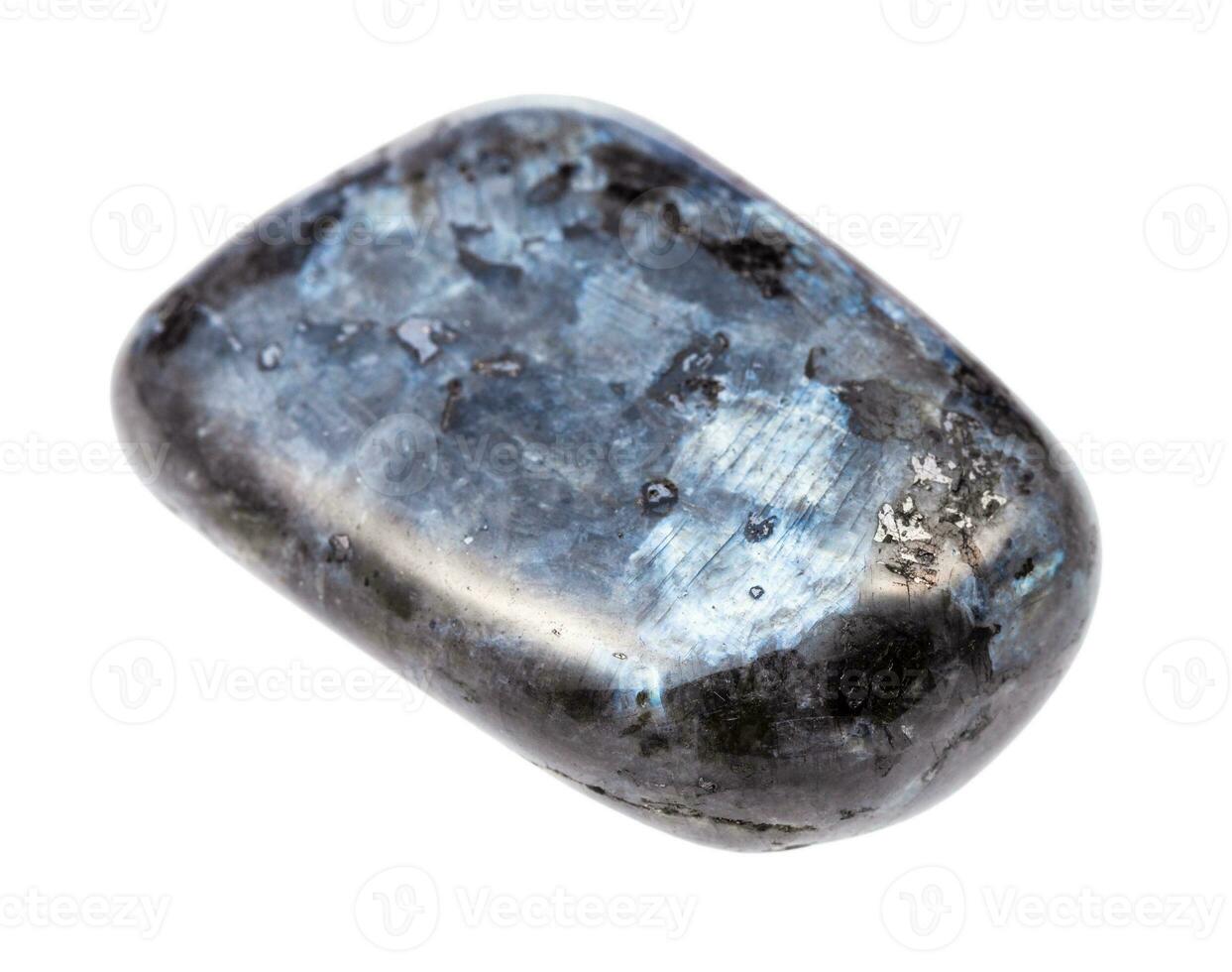 tumbled Larvikite norwegian Labradorite gem photo