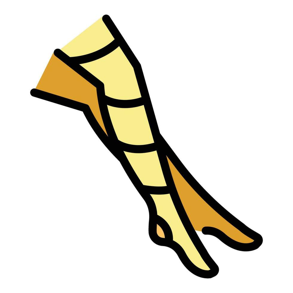 Stockings heels icon vector flat