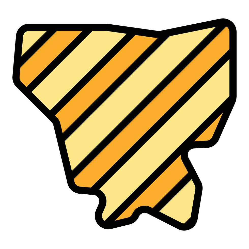 Jakarta map icon vector flat