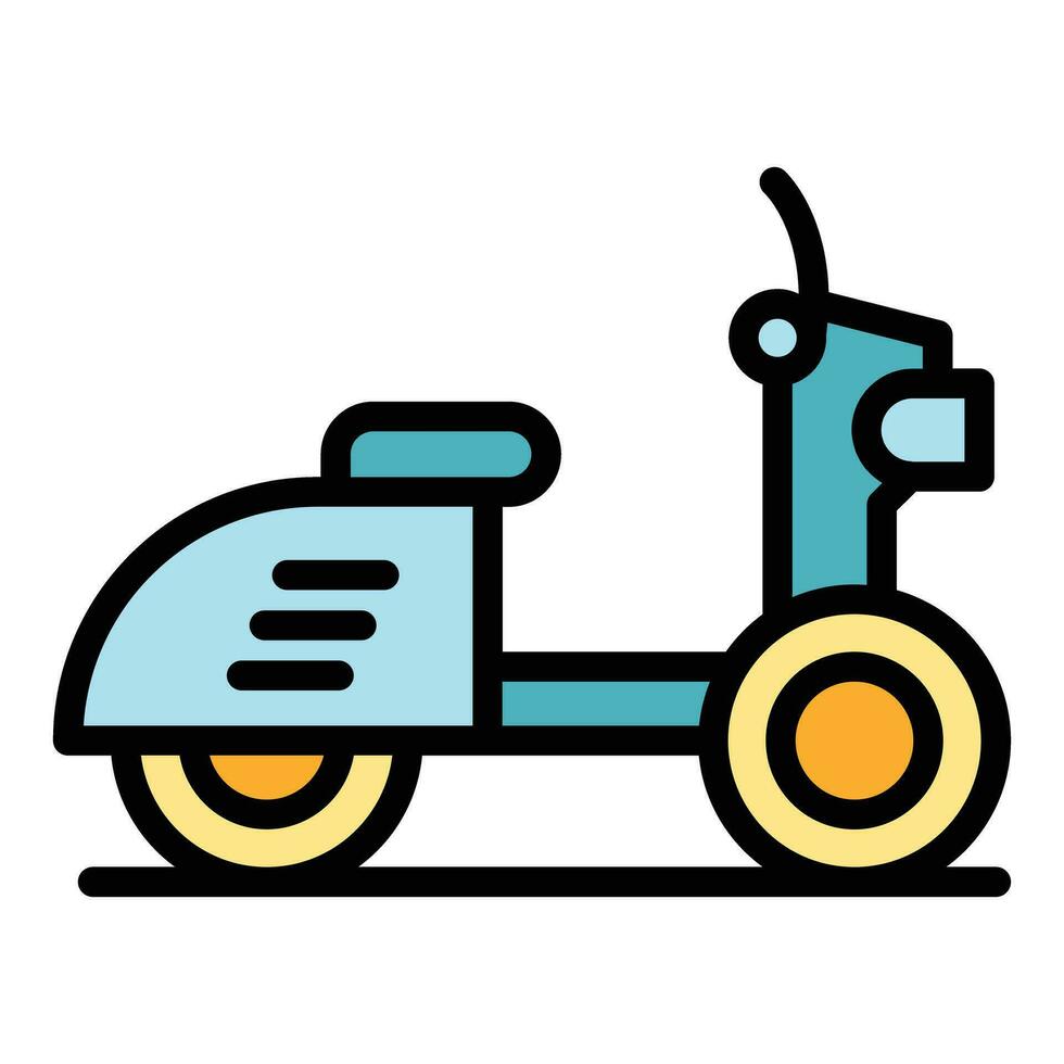 Jacarta scooter icono vector plano