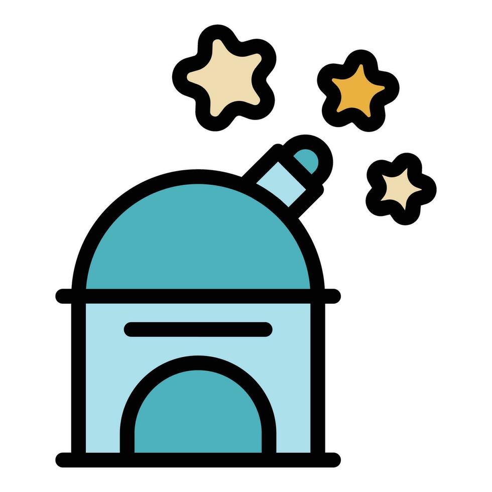 Telescope icon vector flat