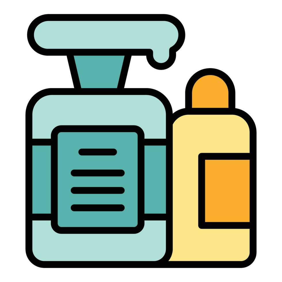 Soap dispenser icon vector flat