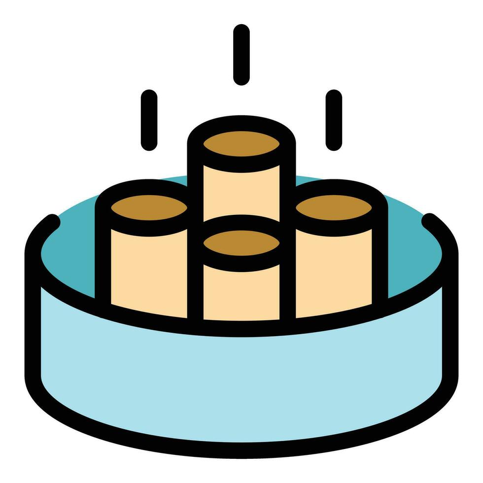 Fiber bandwidth icon vector flat