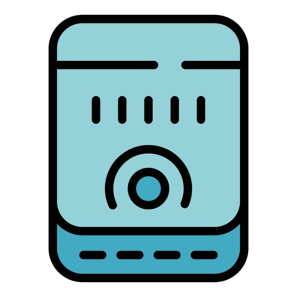 External powerbank icon vector flat