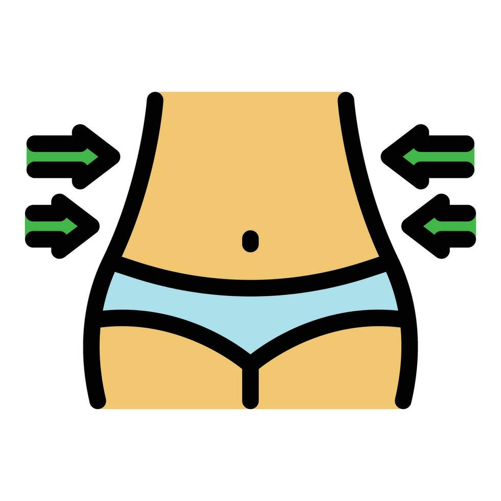 Metabolic fit icon vector flat