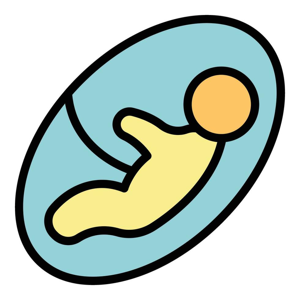 Kid birth icon vector flat