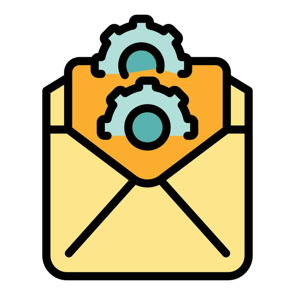 Work job mail icon vector flat