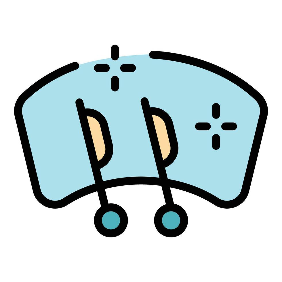Water windshield wiper icon vector flat