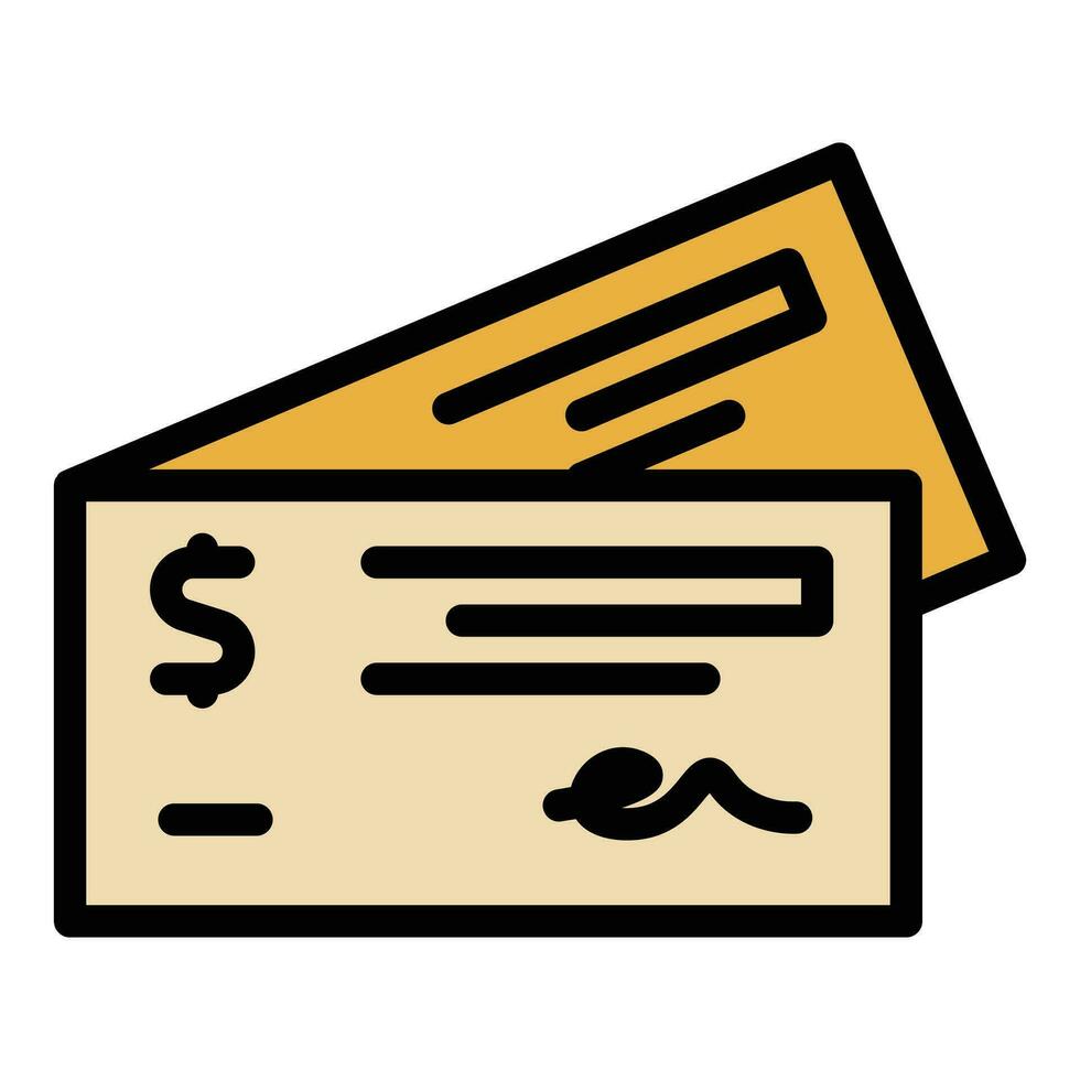 pago papel icono vector plano