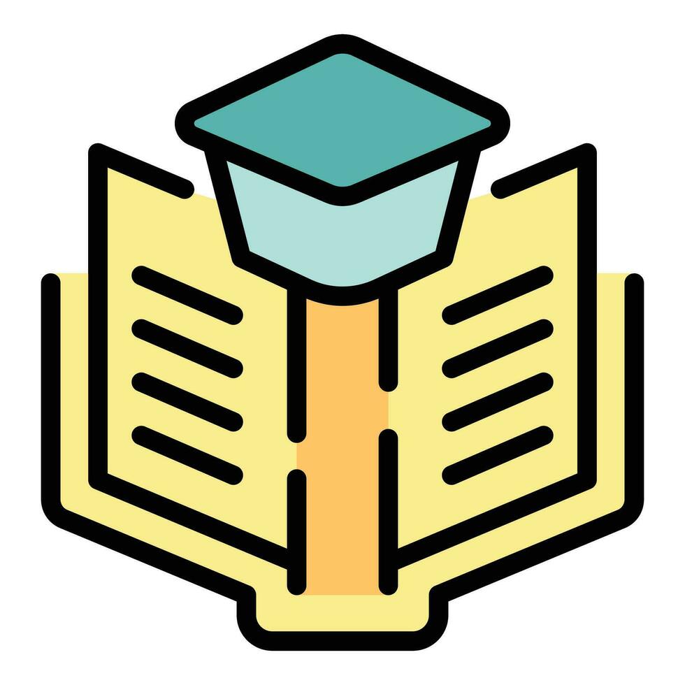 Book skill up icon vector flat