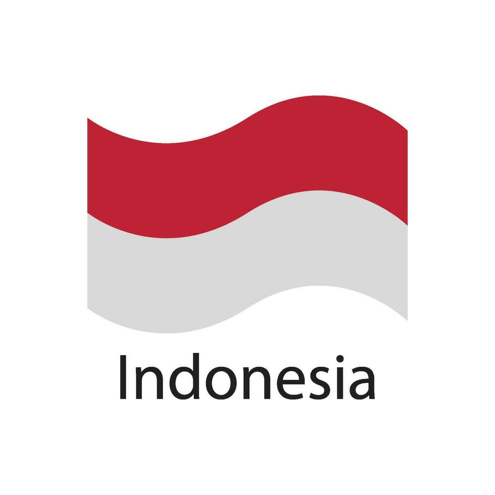 Indonesia bandera icono vector