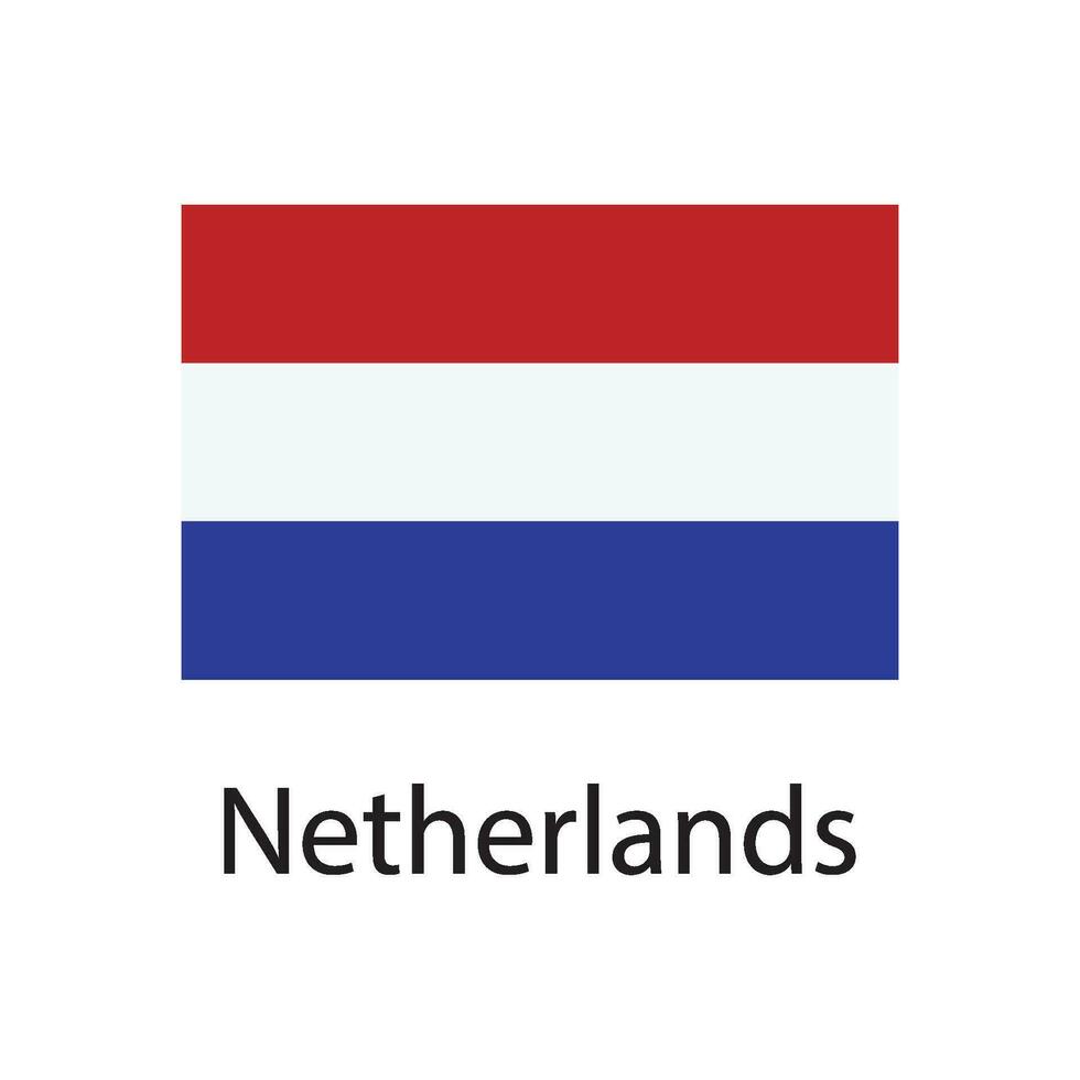 Holanda bandera icono vector