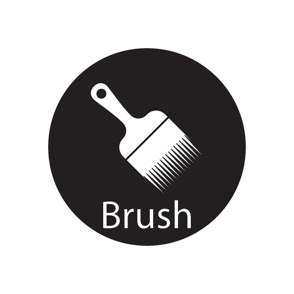 brush icon vector