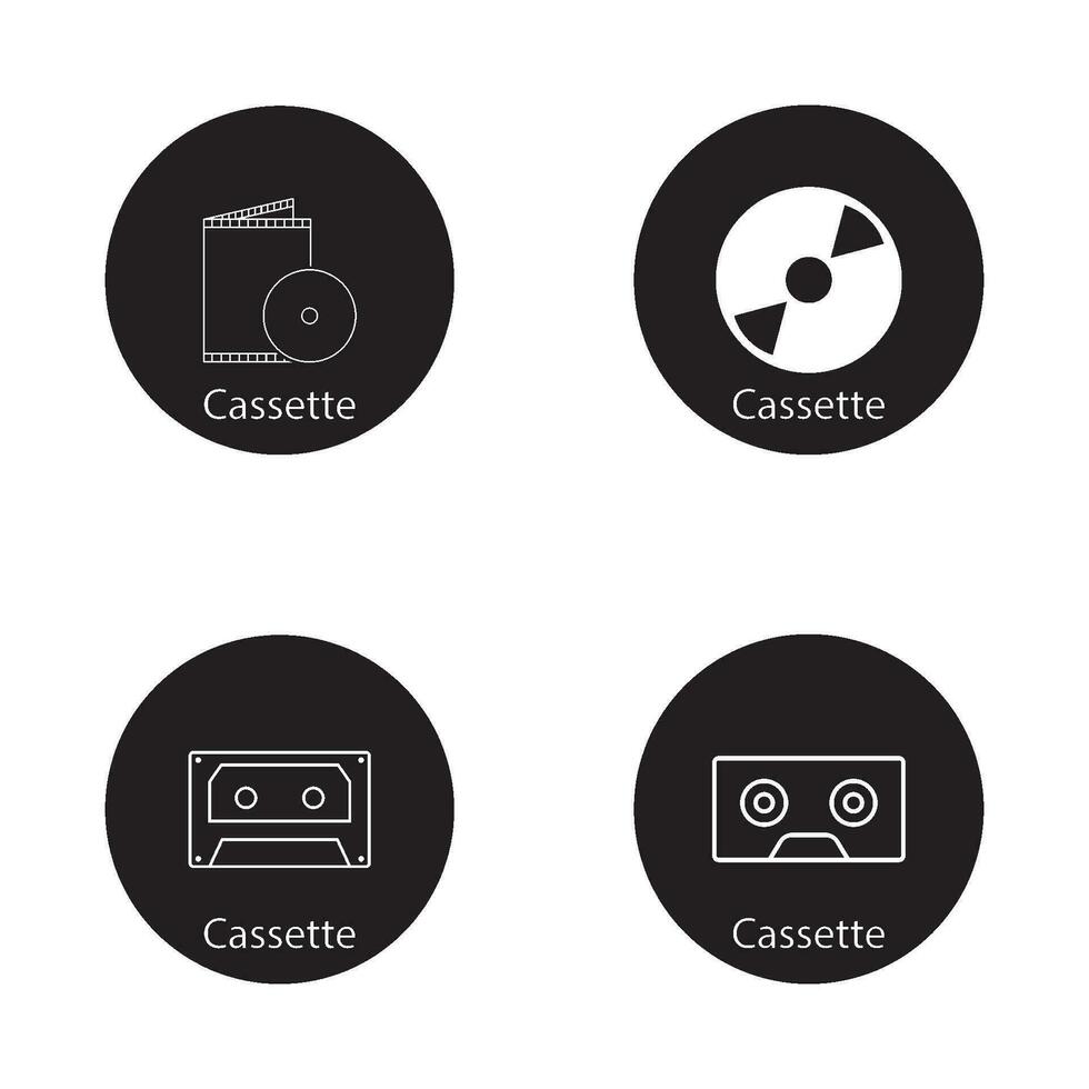 cassette icon vector