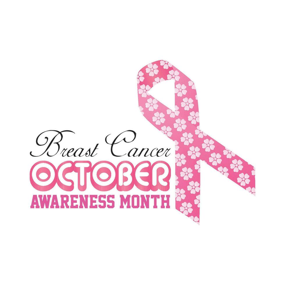Breast Cancer Awareness Month Design vector