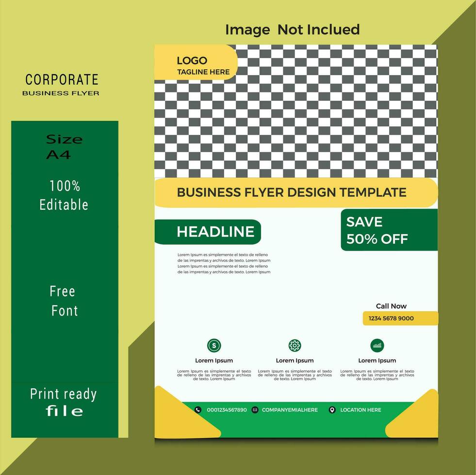 corporate flyer design free download template vector