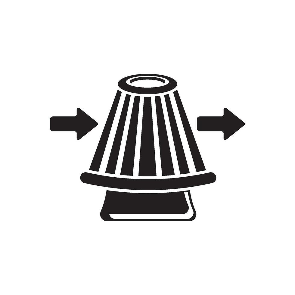 aire filtrar icono logo vector diseño modelo