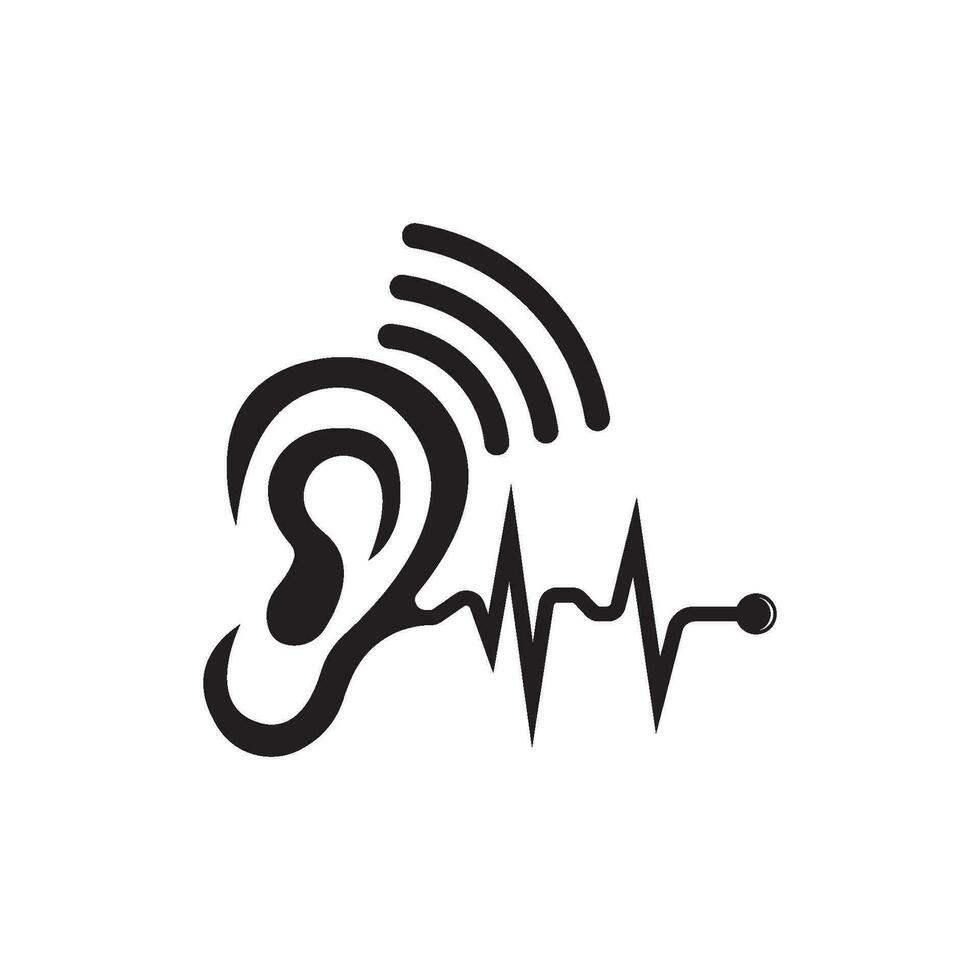 Hearing Logo Template vector icon design