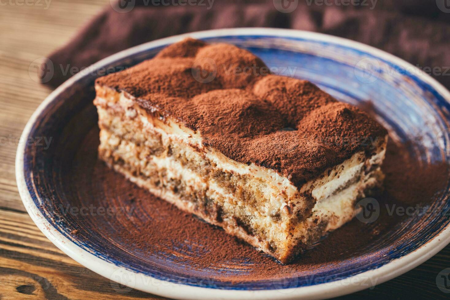 parte de Tiramisu postre foto