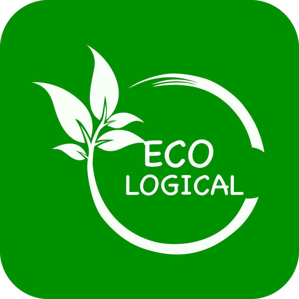verde antecedentes ecológico logo, ecológico vector logo o icono