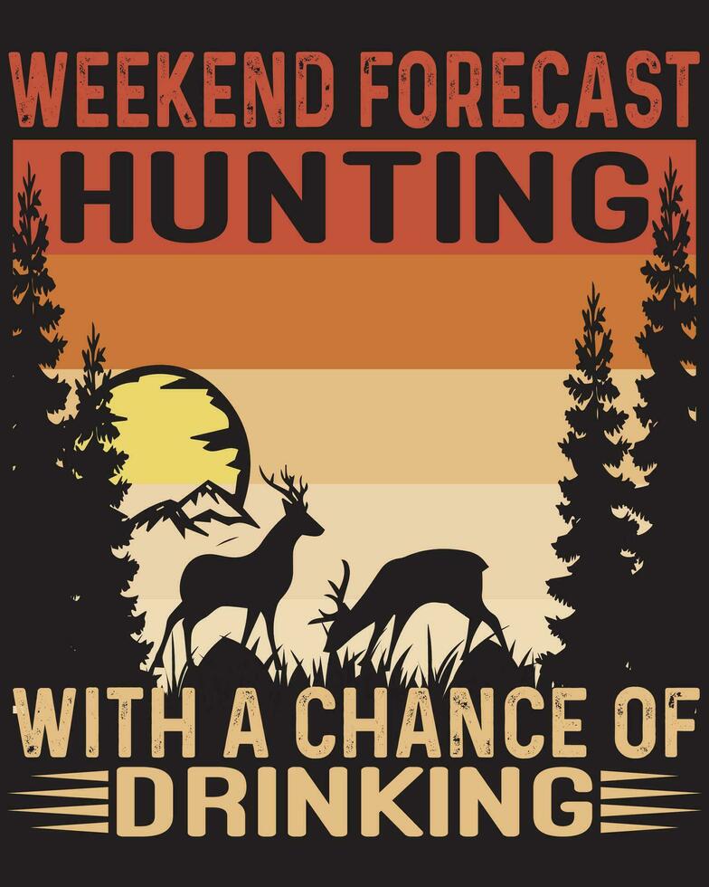 Hunting t shirt design vector