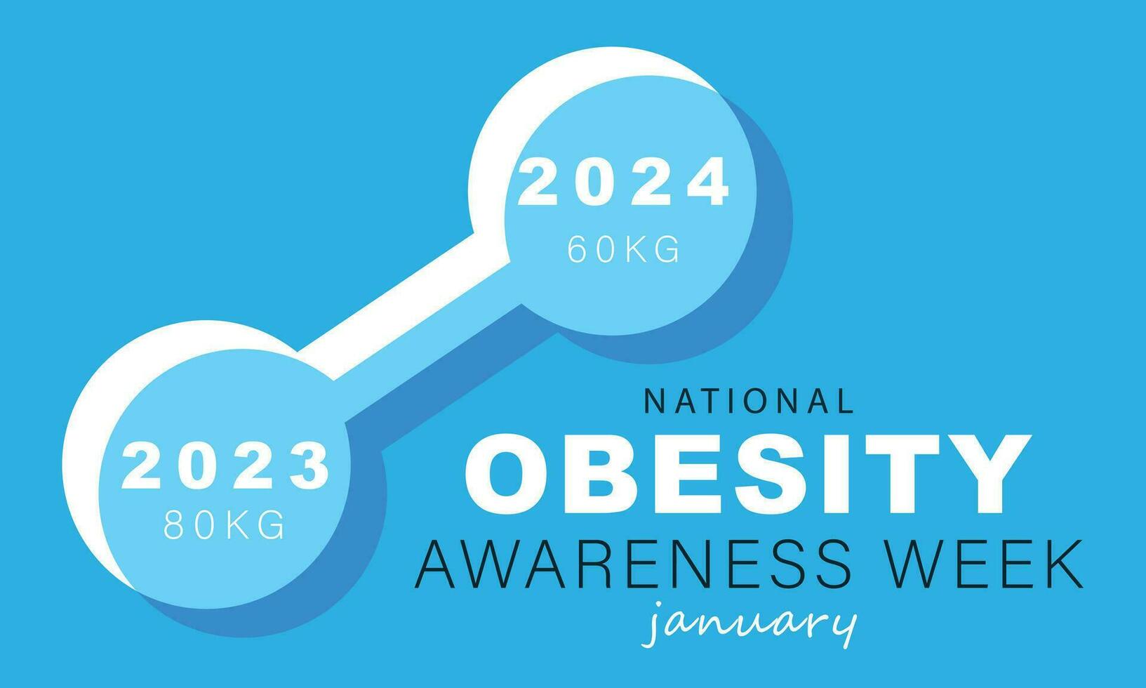 National Obesity Awareness Week. background, banner, card, poster