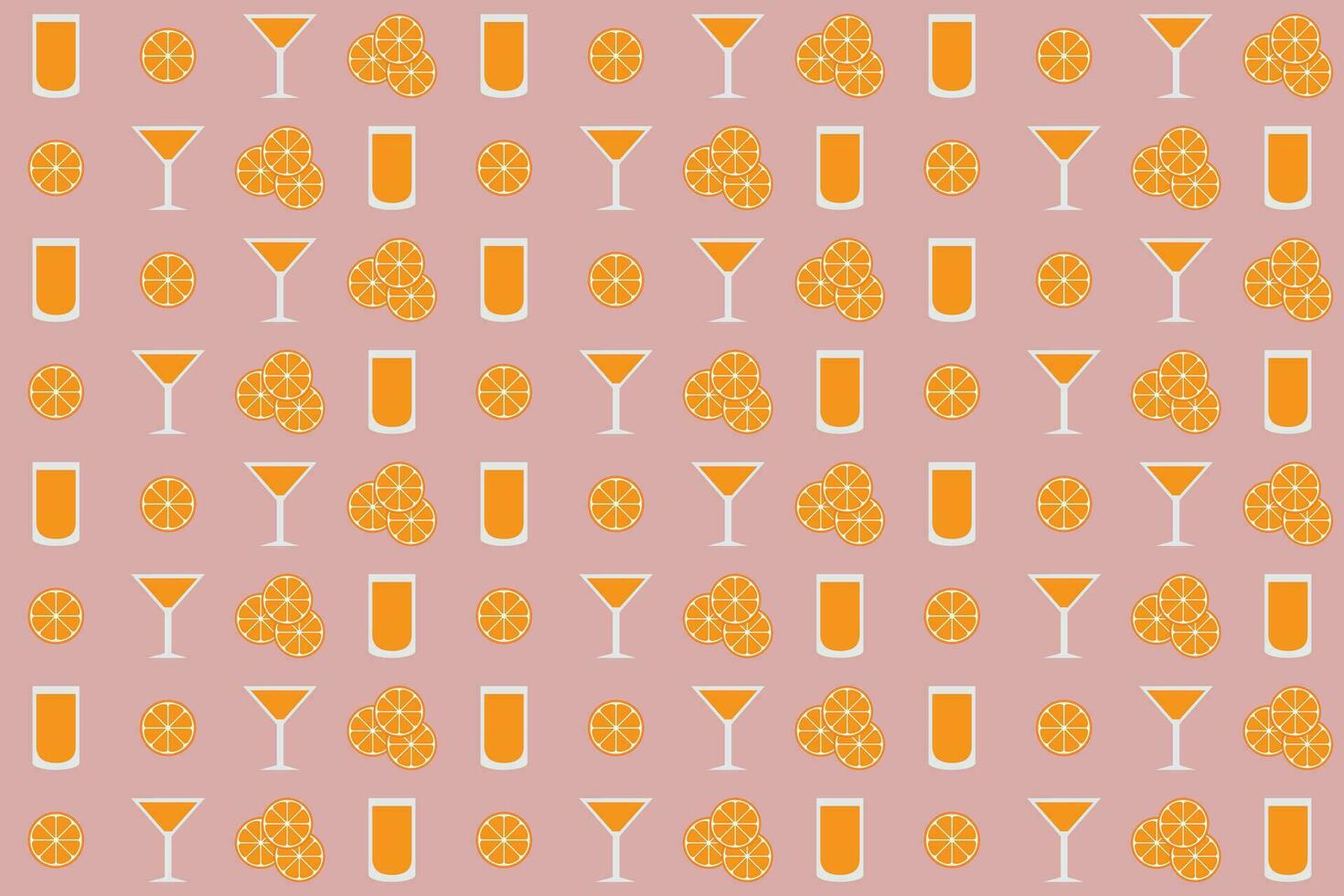 Vector background with orange slices for industrial use