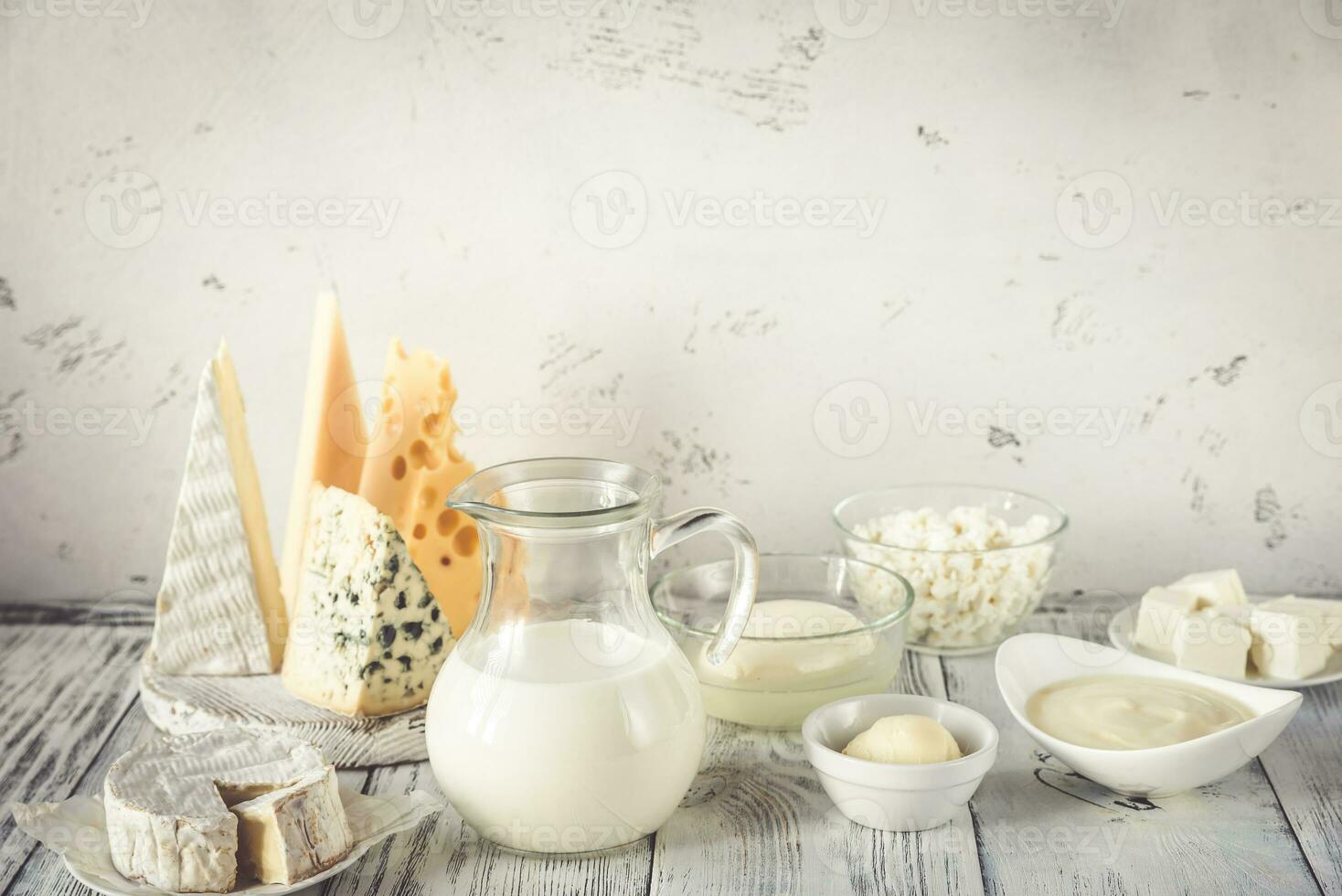 Assortment of dairy products photo