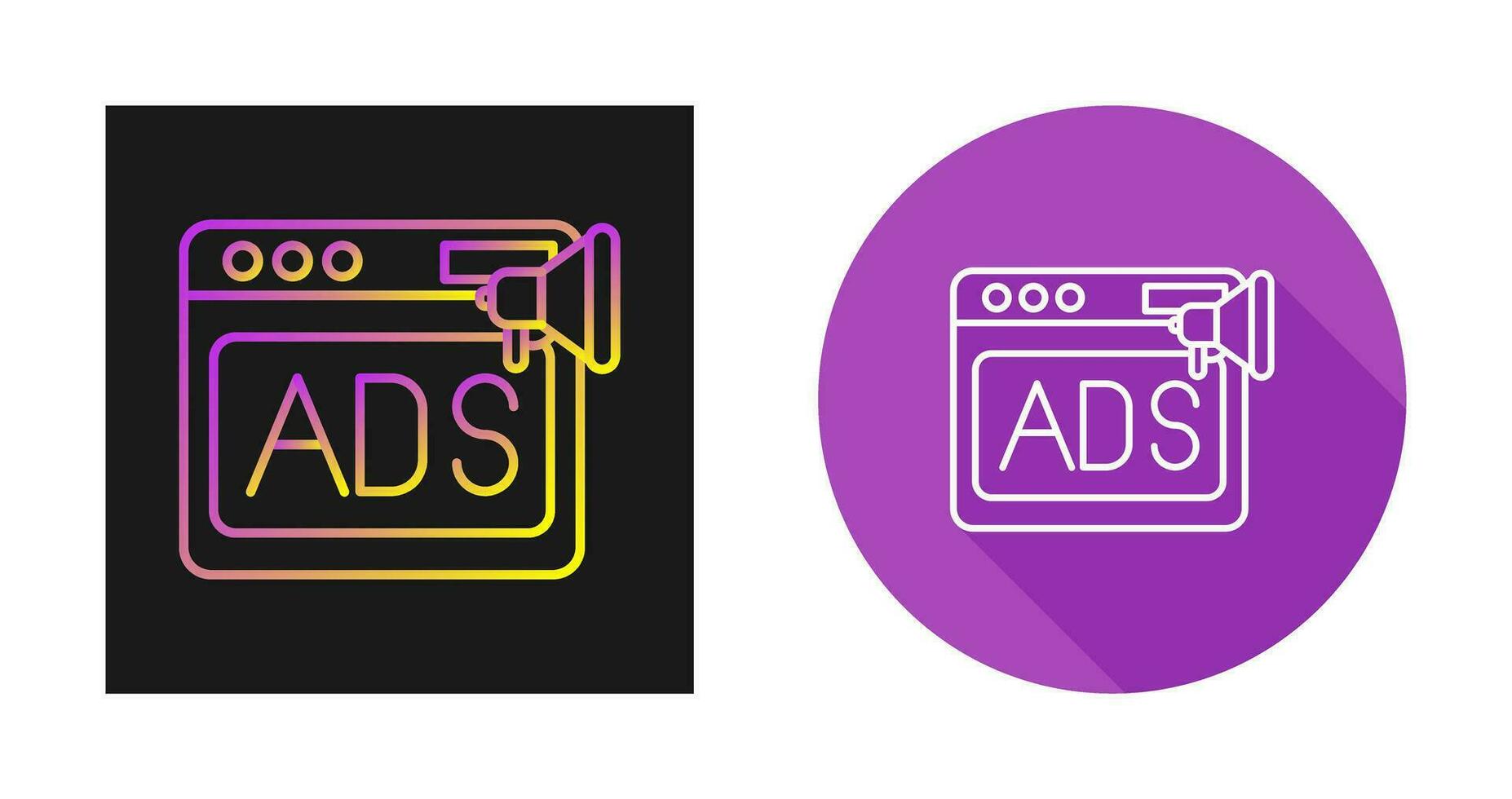 Native Advertising Vector Icon
