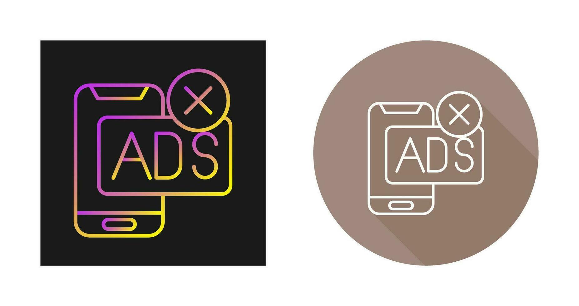 AD Block Vector Icon