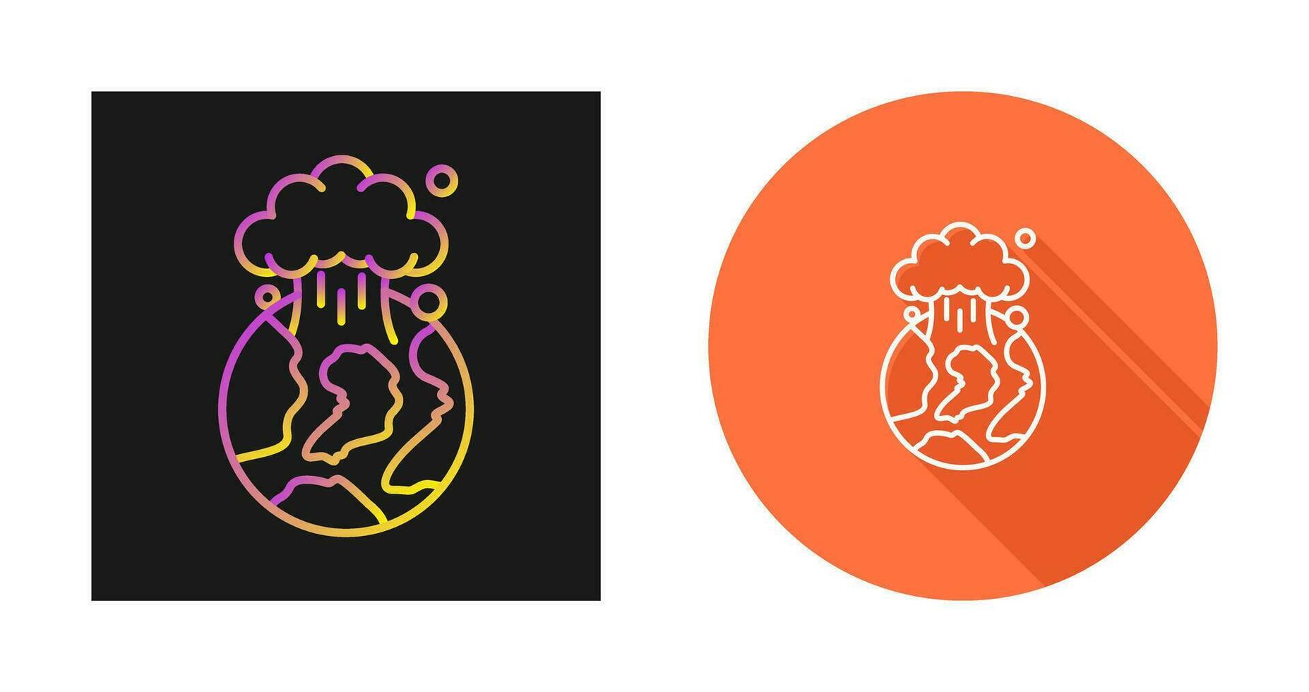 Nuclear Explosion Vector Icon