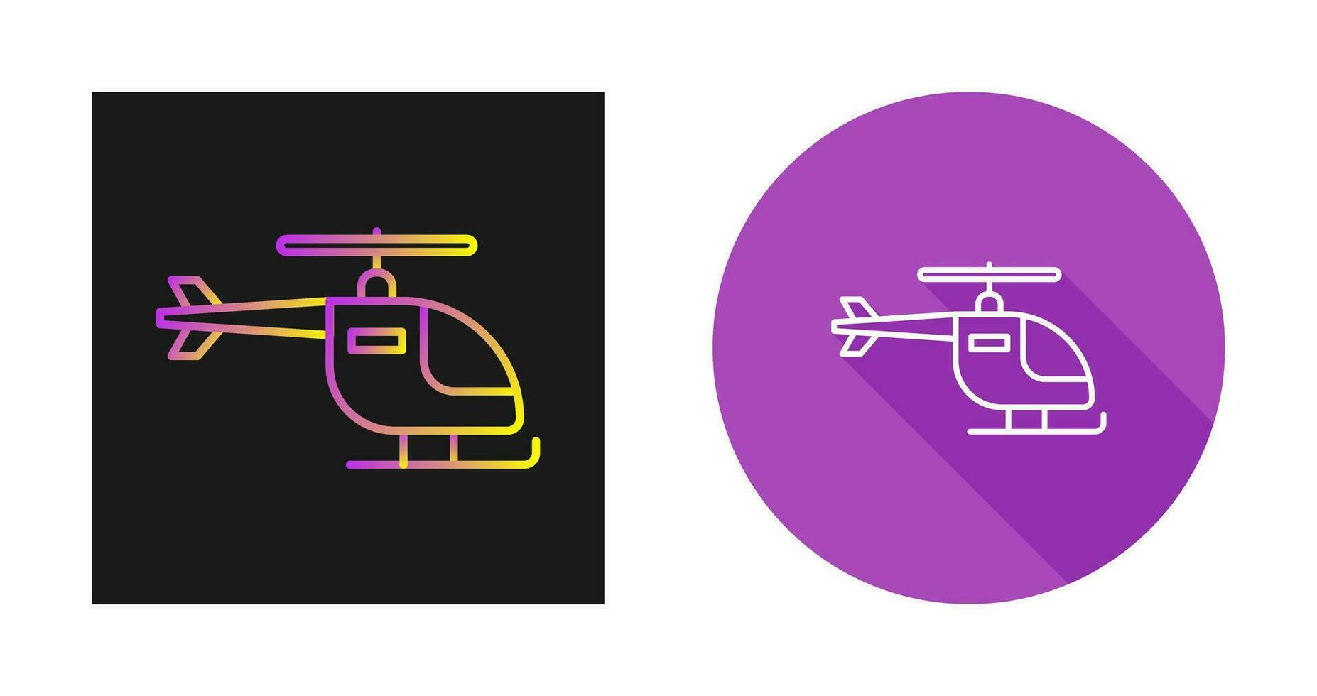 icono de vector de helicóptero