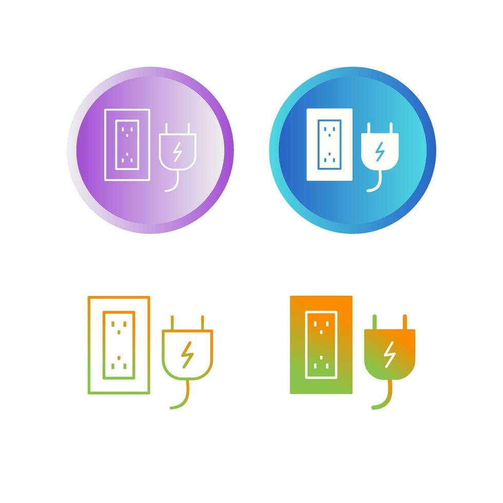 Plug and Socket Vector Icon