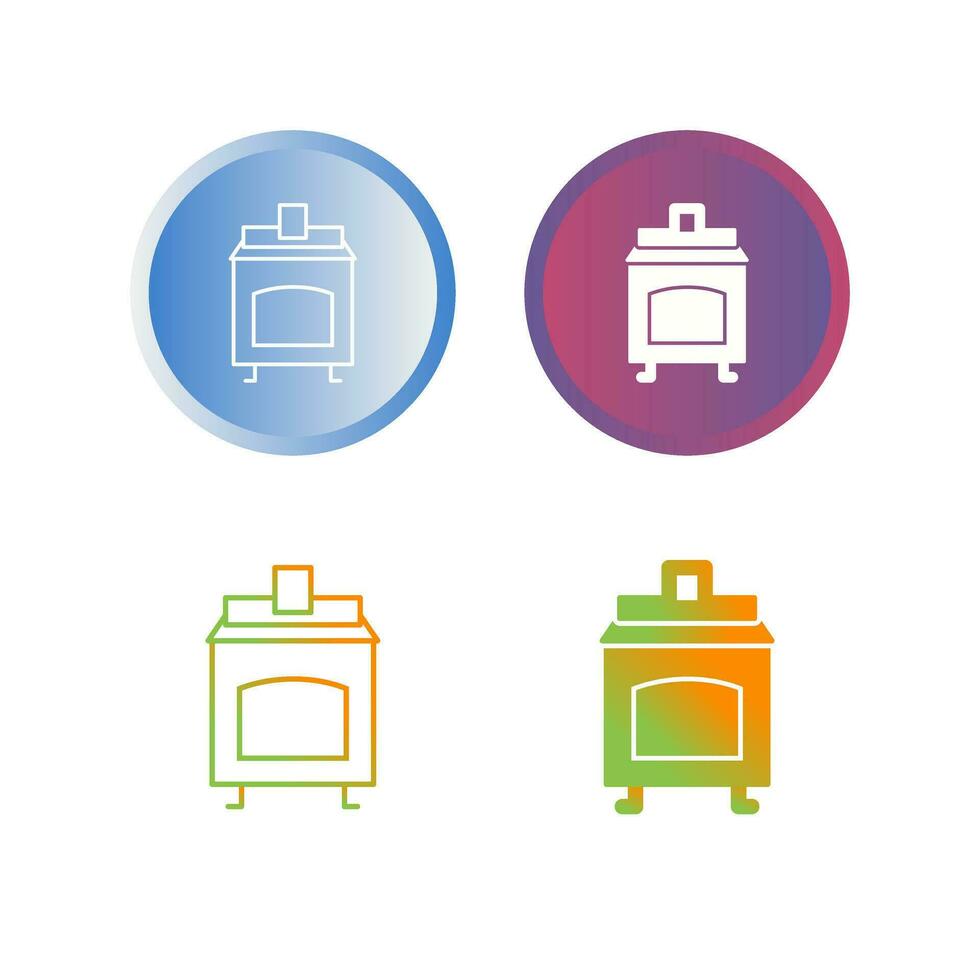 Coal Furnace Vector Icon