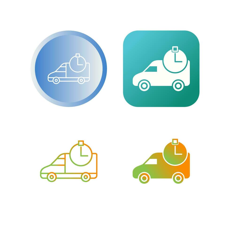 Time Based Delivery Vector Icon