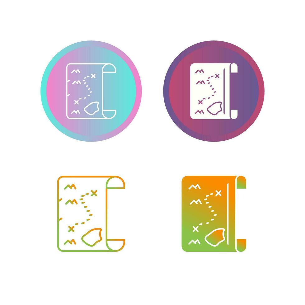 Pirate Map Vector Icon