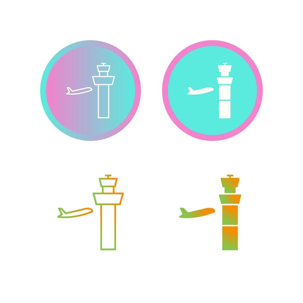 Air Control Tower Vector Icon