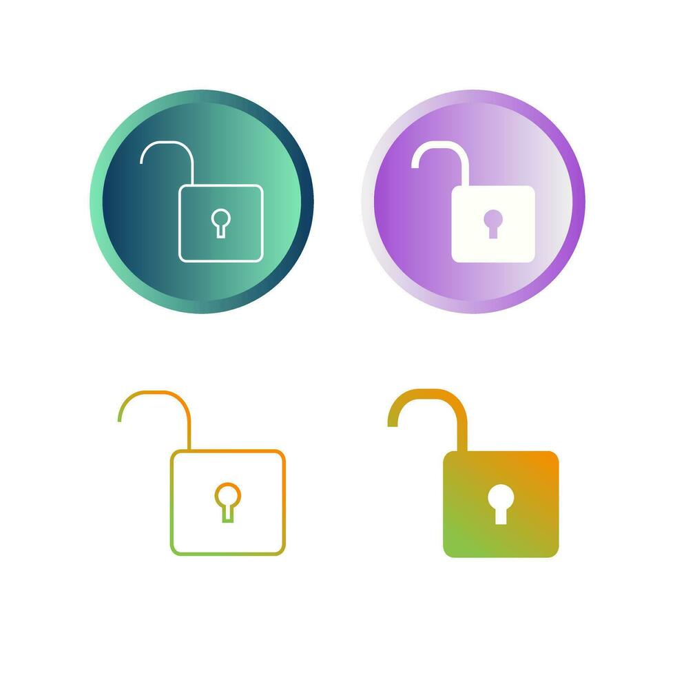 Unlock Vector Icon