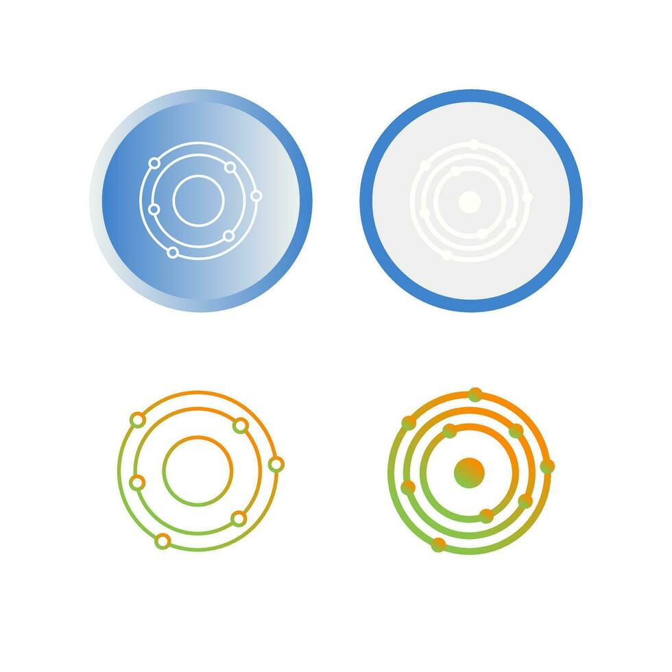 Atomic Structure Vector Icon