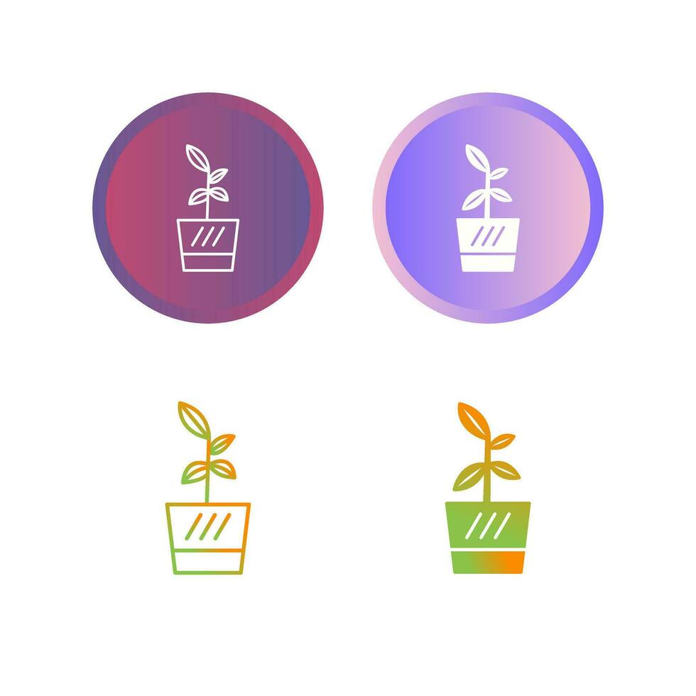 Flower Pot Vector Icon