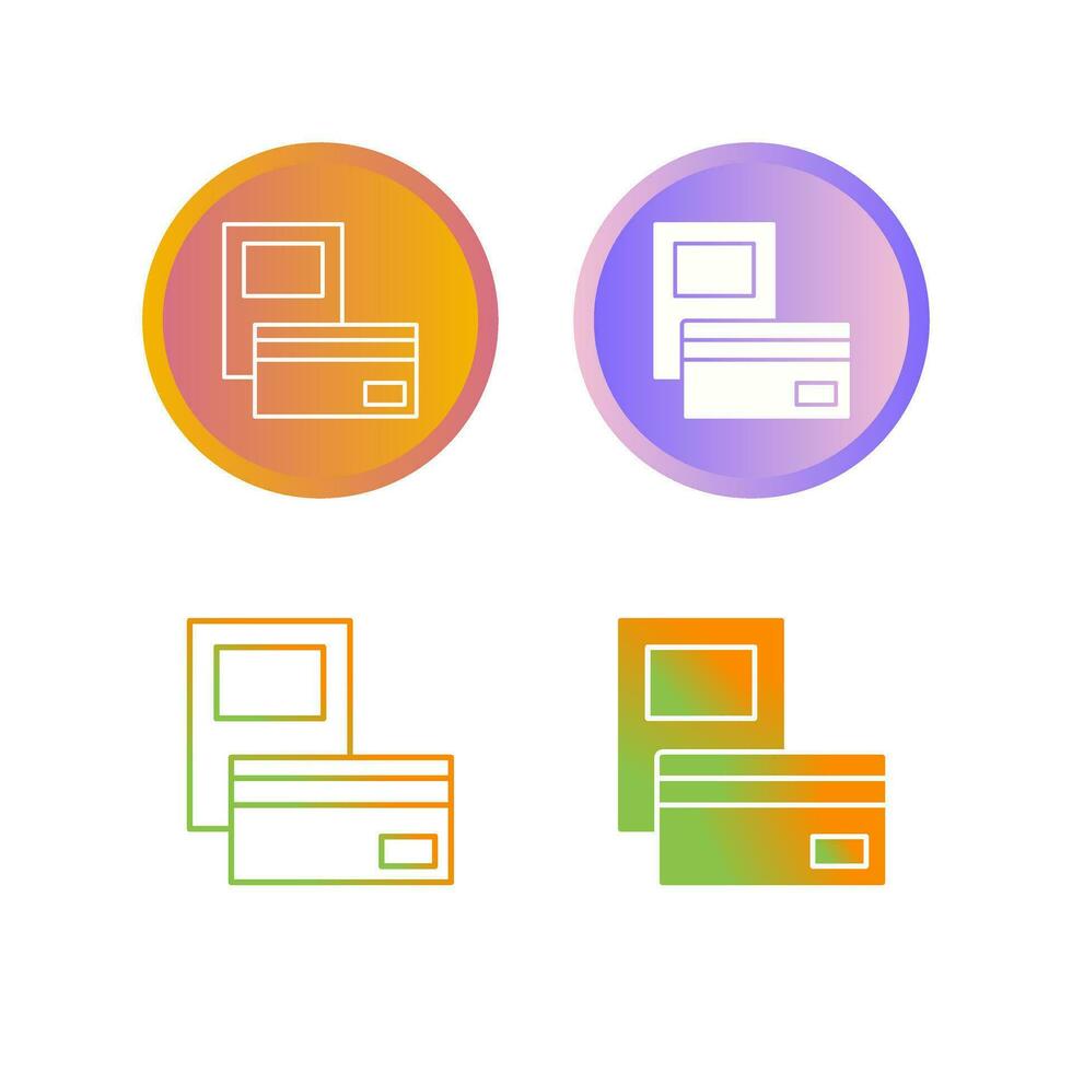 Pay via Card Vector Icon